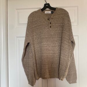GREAT VINTAGE BILL BLASS TAN SWEATER MENS X-LARGE